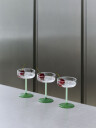 HAY Tint Champagneglass 2-pk Klar og Jadegrønn Ølglass