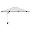  Vegghengt hageparasol med LED lamper Sand 248 cm