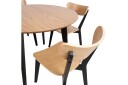 Roxby Spisebord 105 cm Eik/Svart -