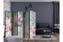 Romdeler - Pink Flowers on Wood II 225x172 - Artgeist sp. z o. o.