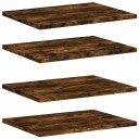  Vegghyller 4 stk røkt eik 40x30x1,5 cm konstruert tre 8721012209169