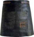 Crafted Leather forkle kort 65x40 cm svart