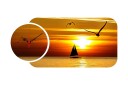 Decorative MDF Clock 2 Pieces 68x32  
