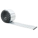 vidaxl Gjerdekant 20 m x 25 cm Galvanisert stål Sølv