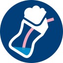 Philips Avent Straw Cup 200 ml Blå/Rød
