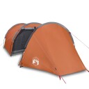 vidaXL telt for camping 4 personer oransje vanntett
