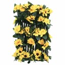 Utvidbart espalier med kunstig eføy gul 180x20 cm