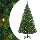  Kunstig juletre med 300 LED grønn 180 cm PVC og Stål og Plast