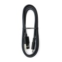 ELETRA USB-A M - USB-C M 1M KABEL, SVART