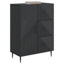  Serviesskap med skuff Svart 66 x 34,5 x 89,5 cm Konstruert tre