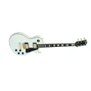 Dimavery Lp-520 E-Guitar, Hvit/Gull