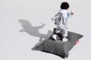 Fatboy Junior Canvas Recycled Sittesekk Charcoal Grey
