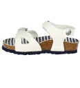 Birkenstock Sandaler Rio Nautical Stripes White 27 Sandals Blå Hvit