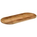  Bordplate 140x60x2,5 cm oval grovt heltre mangotre