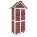 vidaXL Hageredskapsbod mocca 89x52,5x175 cm heltre furu