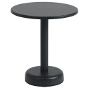 Muuto Linear Steel Salongbord Ø42 cm Anthracite Black