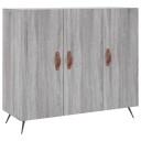 vidaXL Skjenk grå sonoma 90x34x80 cm konstruert tre