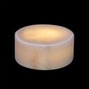Marble hvit bordlampe batteridrevet m/timer Small