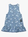 Liewood Angelica Printed Denim Frill Dress Blue 110