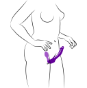 Tantus Feeldoe Original Strap-on Lilla - Lilla - Lilla