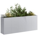 vidaXL Plantekasse 200x40x80 cm galvanisert stål
