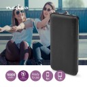 Nedis Powerbank 10000mAh med 2 utganger og 3A Sort