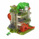 Gigantisk Bilgarasje med en Bil og Dinosaur - Monster Mayhem Garasje fra Teamsterz