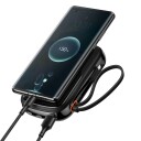 Baseus Qpow 10000mAh Powerbank med USB-C og Digitalt Display - Svart