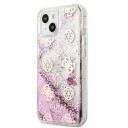 Guess Guess Guhcp13slgpepi Iphone 13 Mini 5,4" Różowy/Pink Hardcase Peony Liquid Glitter