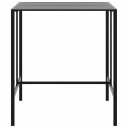 Barbord svart 100x100x110 cm pulverlakkert stål 4009269