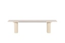 Spisebenk Olivia 40x180x45 cm Hvit   Hvit