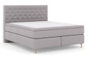 Select No 6 Komplett Sengepakke 210x210 F/M Lateks/Memory - Lysegrå/Gullben