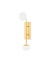 Fleming vegglampe antikk messing