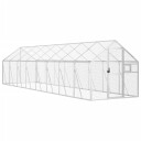Fuglehus sølv 1,79x8x1,85 m aluminium