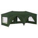  Pop up Festtelt grønn 575 x 288 x 245 cm Oxford Stoff
