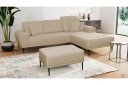 Rapale Sofagruppe Høyre med Fotskammel   Beige