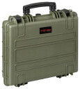 EXPLORER 4412 Flightcase PC veske med organizer 15" OlivenGr 450x350x130mm