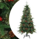  Kunstig sammensatt juletre grønn 120 cm PVC PE og stål