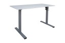 Skrivebord Ergo Optimal med motor 120x60 cm Vit/Grå  