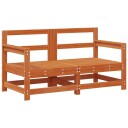  Hjørnesofa til hagen Massiv furu VoksBrun 132 x 62 x 70,5 cm
