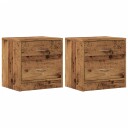  Nattbord 2 stk gammelt tre 40x30x40 cm konstruert tre 8721158554383