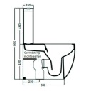 LAVABO GLOMP RIMLESS GULVSTÅENDE TOALETT MATT HVIT