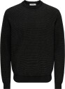 ONLY & SONS Onsdave Reg Ls Crew Neck Knit Noos   Black   XXL