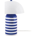 Leitmotiv Table Lamp Rayado Retro   Blue   H30CM