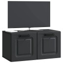  Vegghengt TV skap Svart 59,5 x 31 x 30 cm Konstruert tre