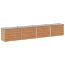 vidaXL Hevet Hagebed Treet Brown 320 x 40 x 55 cm kaldvalset stål