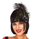 Fiestas Guirca Flapper pannebånd med fjær One size 17975