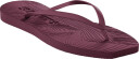 SLEEPERS Tapered White Flip Flop   Burgundy   36
