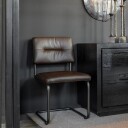 Artwood Caspian spisestol Espresso Leather