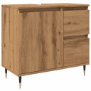 vidaXL Baderomsskap artisan eik 65x33x60 cm konstruert tre